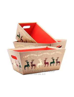 Luxury Wooden Xmas Hamper Box. Customized Gift Trunk