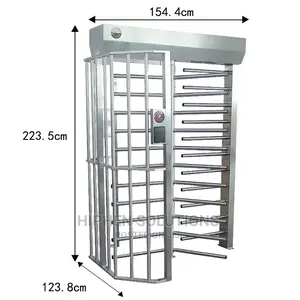 Stainless Steel Full Height Turnstile Gate