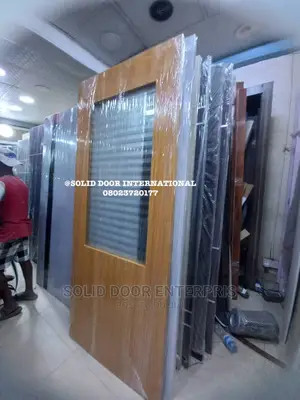 Solid Door With Glass for Sale