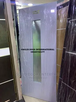 Solid Unique Hdf Door With Glass for Sale