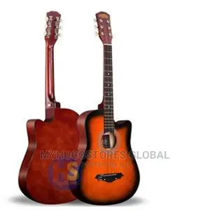 Acoustic Box Guitar With Bag and Strap- Sunburstt