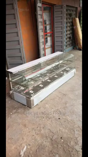 12 Plates Curved Glass Food Warmer