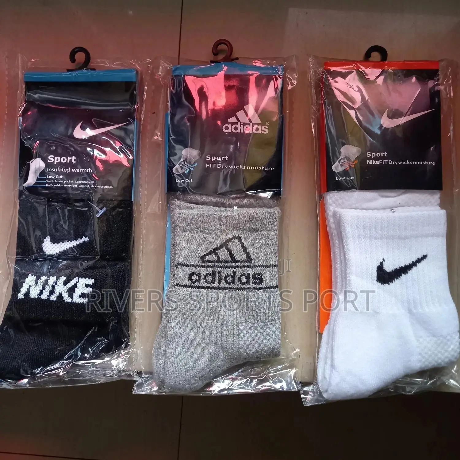 Nike and Adidas Socks