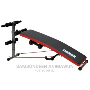 Sit Up AB Bench Trainer With Dumbbells + Power Rope