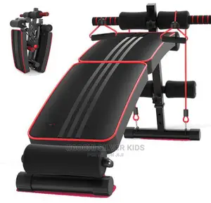 Foldable Sit Up Bench With Toning Rope