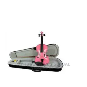 4/4 Full Size Violin With Shoulder Rest and Stand-Pink