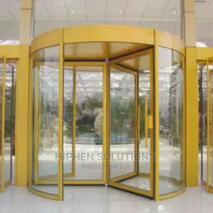 Indoor Safety Aluminum Alloy Glass Revolving Door