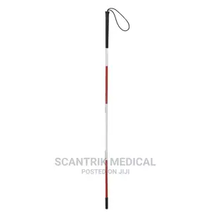 White Cane Blind Folding Walking Stick Night Reflective