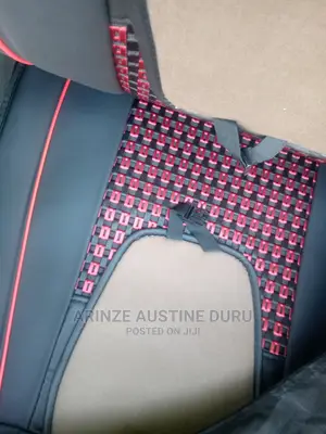 Foreign Leather Seat Cover Mix Red