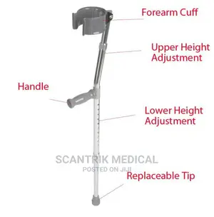 Elbow Crutches Black/White