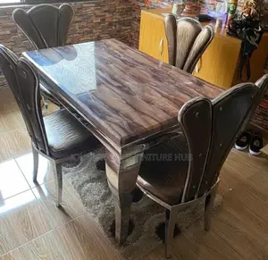 Italian Unique Marble Dinning Tables With 4 Chairs