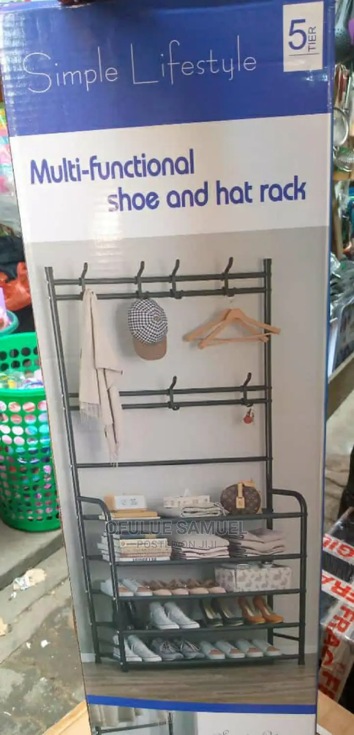 Multifunctional Shoe and Hat Rack
