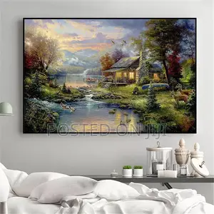 Thomas Kinkade Landscape Oil Painting
