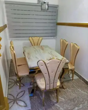 Gold 6seater Dining Table