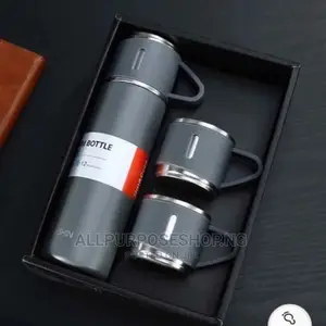 Double Layer 500ml Vacuum Flasks With Two Cups