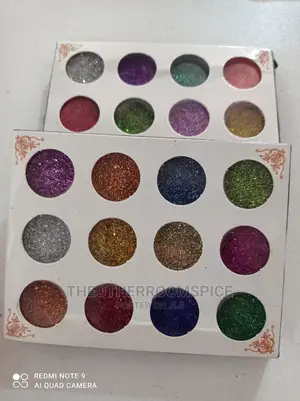 12 Pc Nail Glitter Set Makeup Shimmer