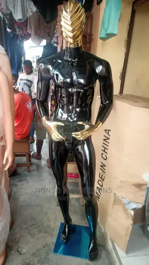 Fibre Honeycomb Male Full Body Gold and Black MANNEQUINS