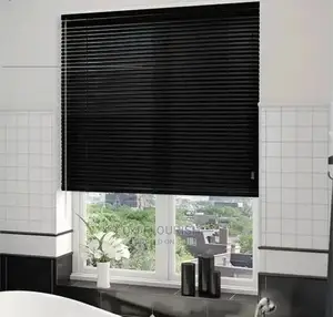 25mm Black Aluminium Window Blinds