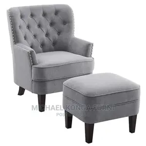 Beautiful Accent Chair and Ottoman