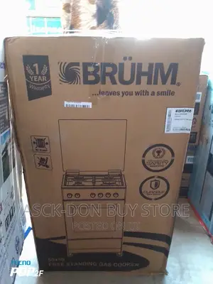 Bruhm Standing Gas Cooker With Oven