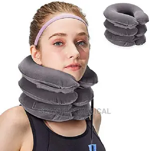 Inflatable Cervical Neck Traction Collar Device Stretcher
