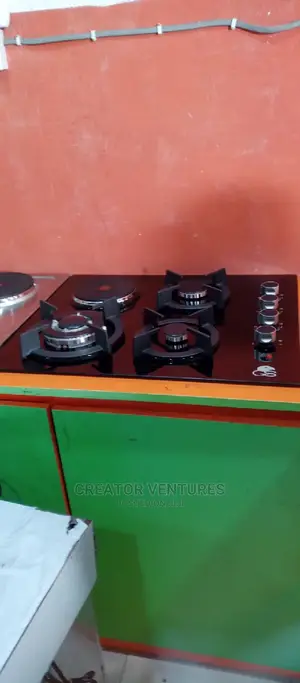 Table Gas Cabinet ,4 by 1 Glass Built-in Gas Electric Cooker