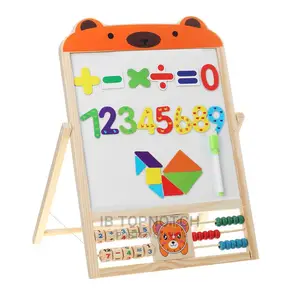 Children's Double Sided Art Chalk Chalkboard Magnetic Board
