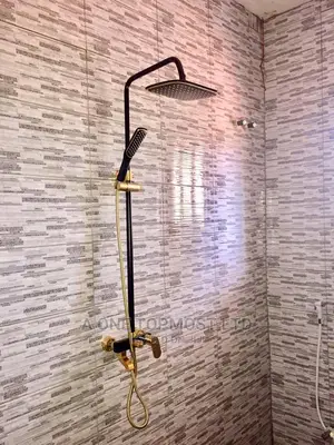 Black and Gold Shower