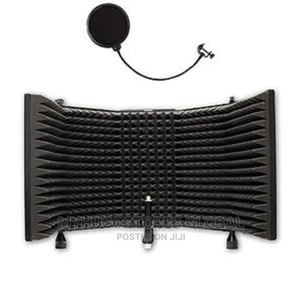 Adjustable Microphone Isolation Shield With Pop Filter