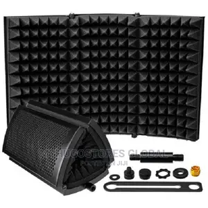 Adjustable Microphone Isolation Shield With Pop Filter