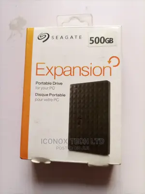 Seagate Expansion 500GB Portable External Hard Drive - Black