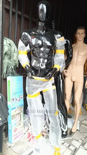 Full Body Glossy Black Male Detachable MANNEQUINS