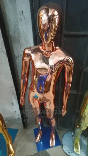 Rose Gold Unisex Faceless Chrome Children MANNEQUIN