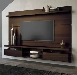 Smart Hangable Wall Tv Stand - Brown