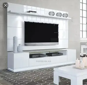 Wall Tv Stand With Glass and Light