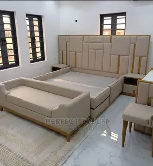 Quality High Head Board 6x6 Bed Frame With Drawers.