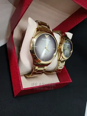 Emporio Armani Couples Crystal Face Watch