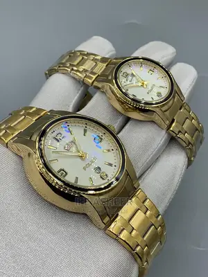 Police Couple's Wristwatch 001 - Gold