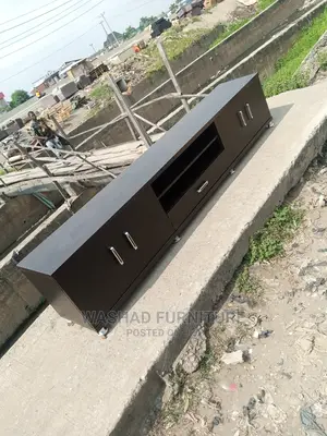 A Unique TV Stand With Drawers