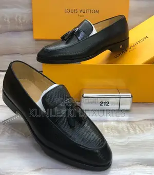 Original Louis Vuitton Leather Loafers Shoes Available