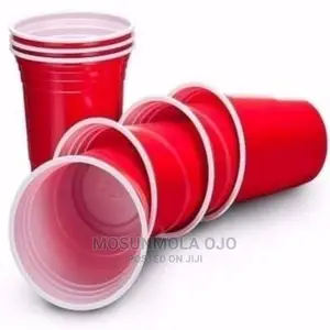 Disposable Cup - Red White