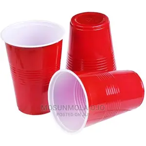 Disposable Cup - Red White
