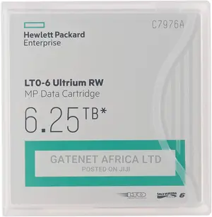Hp C7976A LTO 6 Ultrium (2.5/6.25 TB) MP RW Data Cartridge