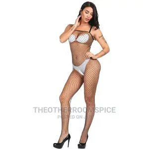 Bodystocking Costume Lingerie Women Fishnet Mesh