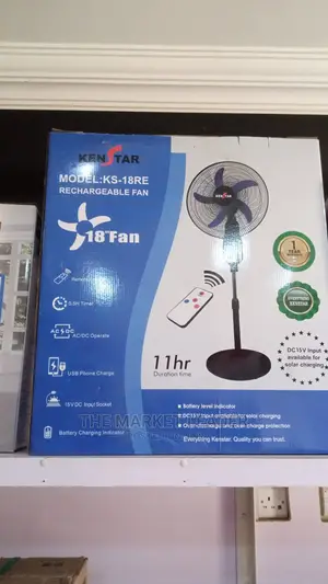 Kenstar Rechargeable Standing Fan 18"-Ks-18re