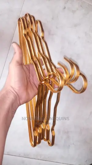 Gold Plated Hangers for Clothes Display