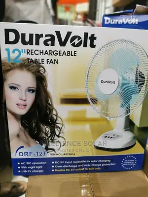 12 Inches AC-DC Rechargeable Table Fan