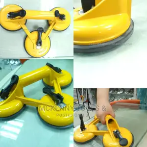 Yellow Glass 3-Cup Suction Ifter With Natural Rubber140kg