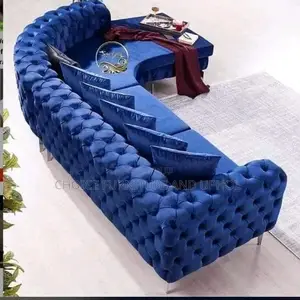 Sofa Chair L Shape Blue