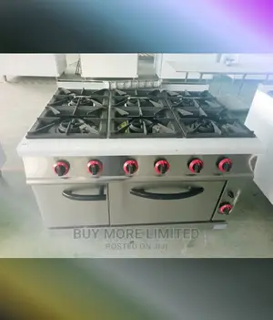 6burner Industrial Cooker With Oven
